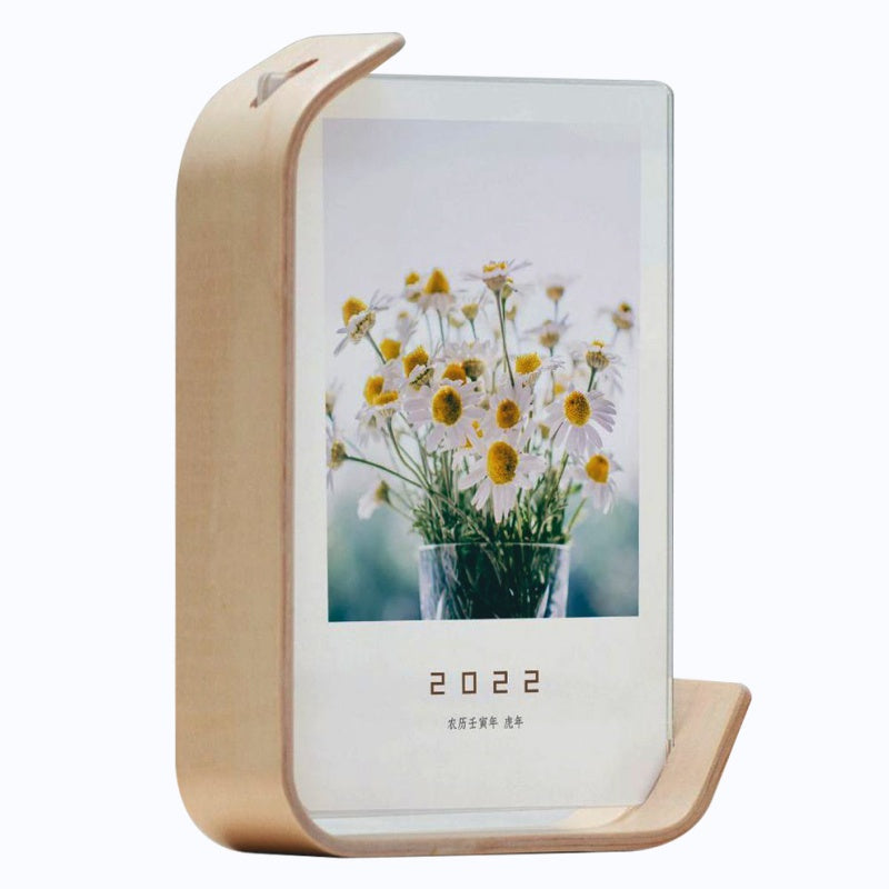 Acrylic Wooden Photo Frame Herbarium Display Calendar DIY Frame