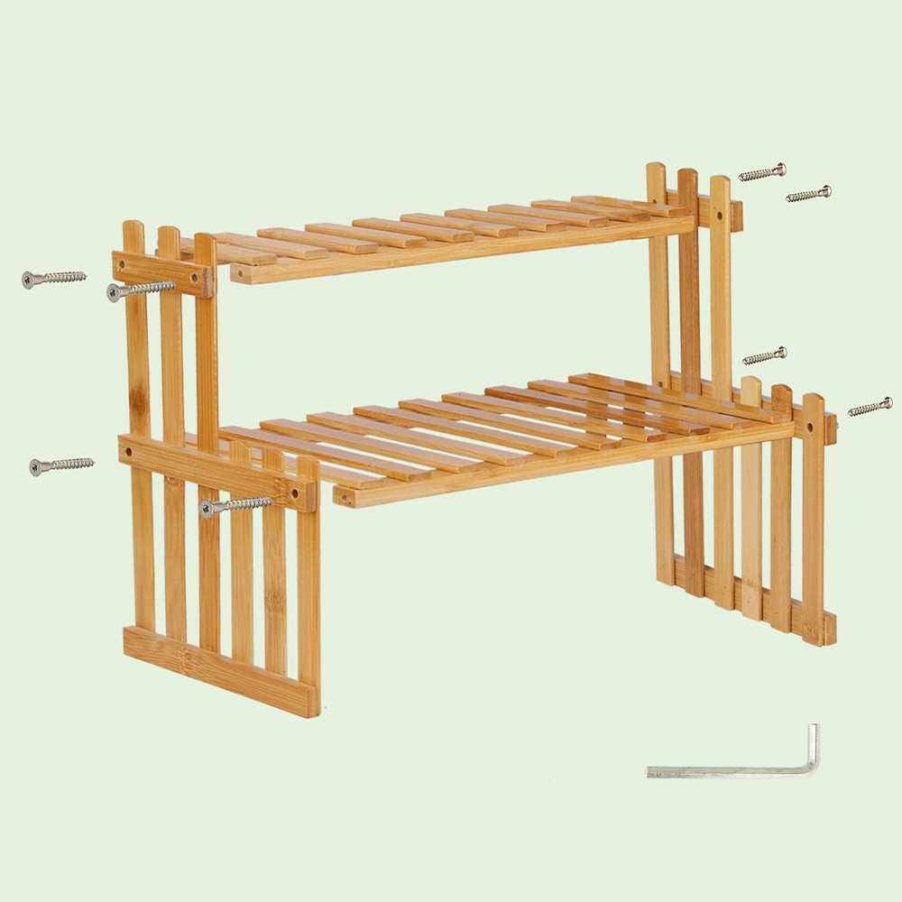 Indoor Plants Holder Wood Shelf Pot Organizer