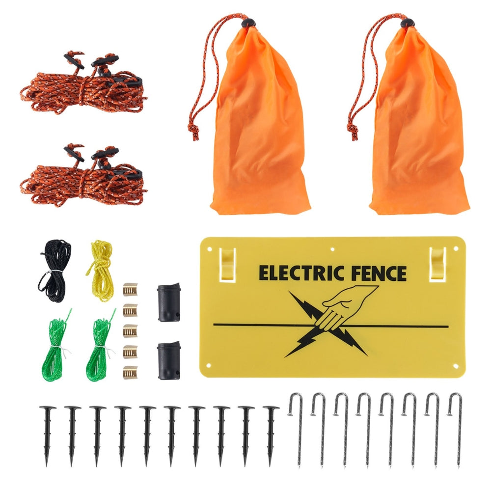 Electric Fence Netting PE Net Fencing with Posts & Double Spiked Stakes