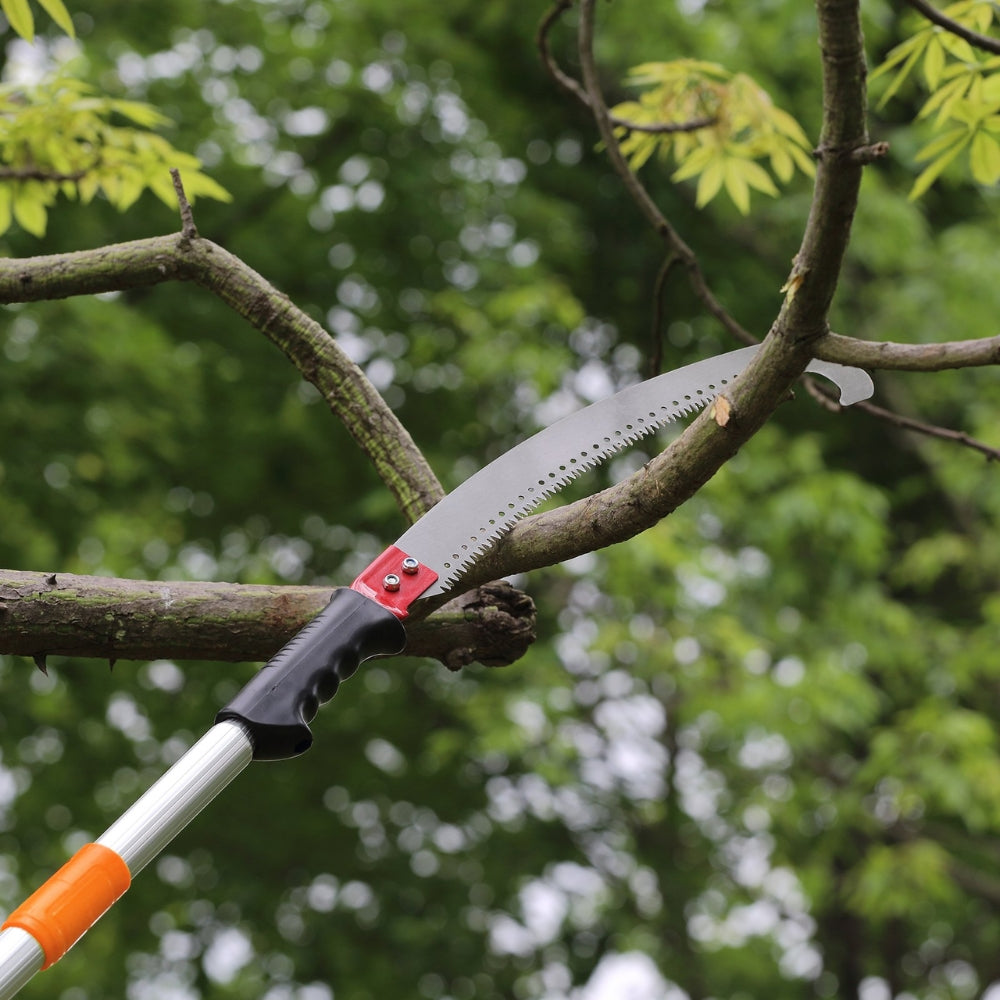 Manual Pole Saw Extendable Tree Pruner Sharp Steel Blade