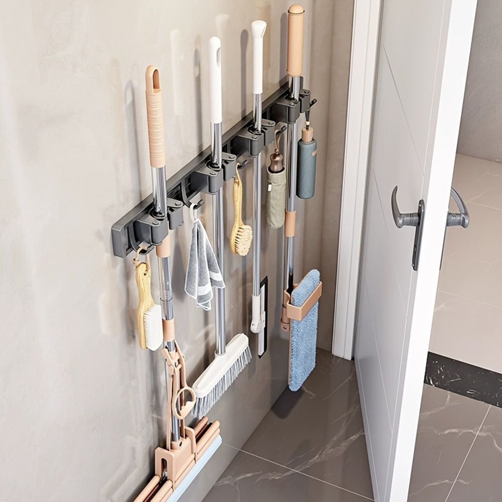 Wall Mounted Strong Broom Mop Holder Rack