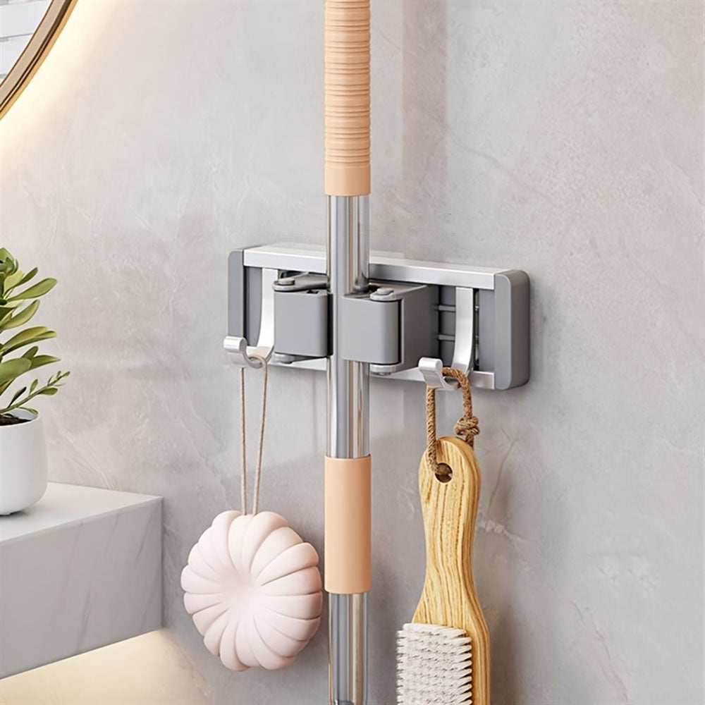 Wall Mounted Strong Broom Mop Holder Rack