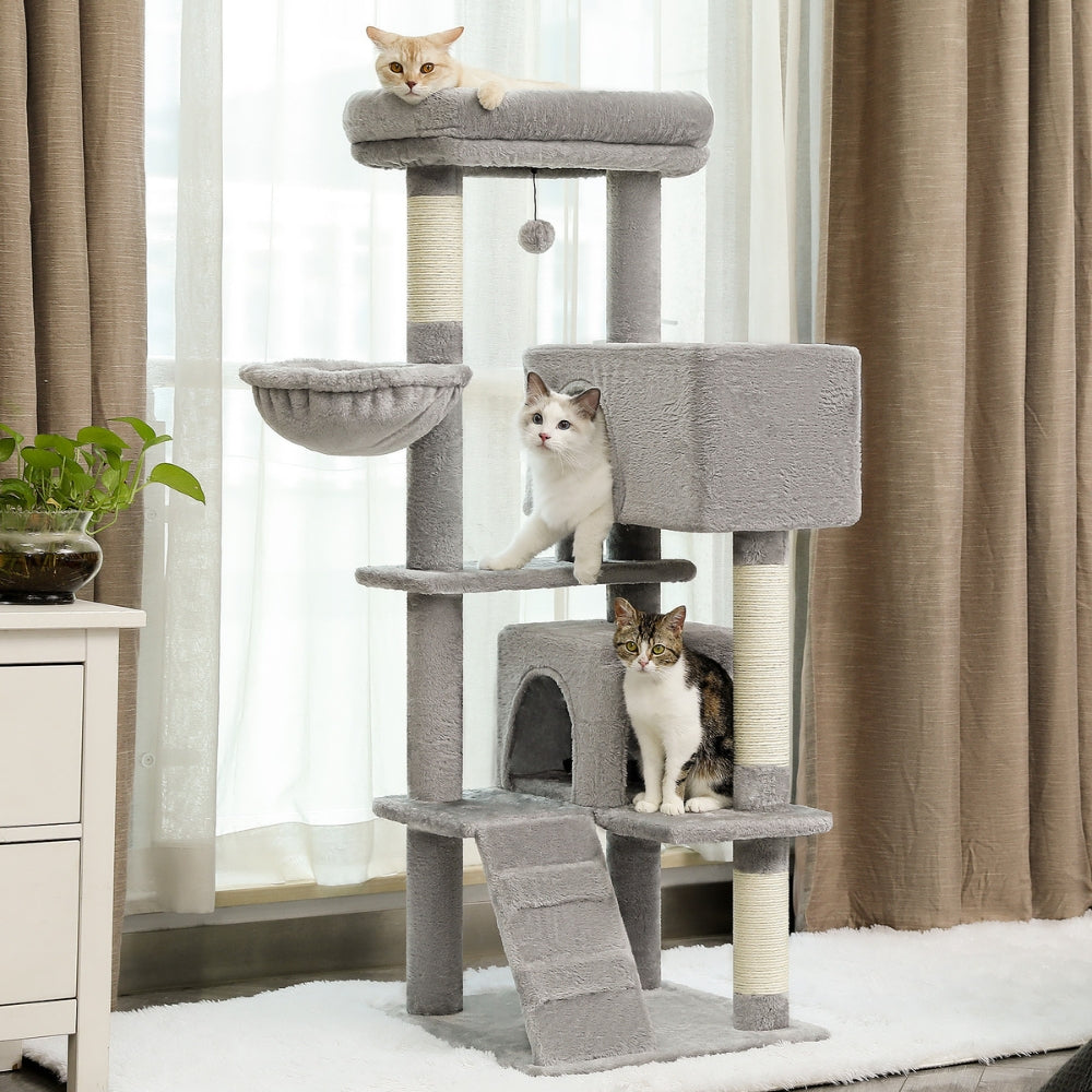 Large Cat Tree Double Condos Sisal Scratching Posts