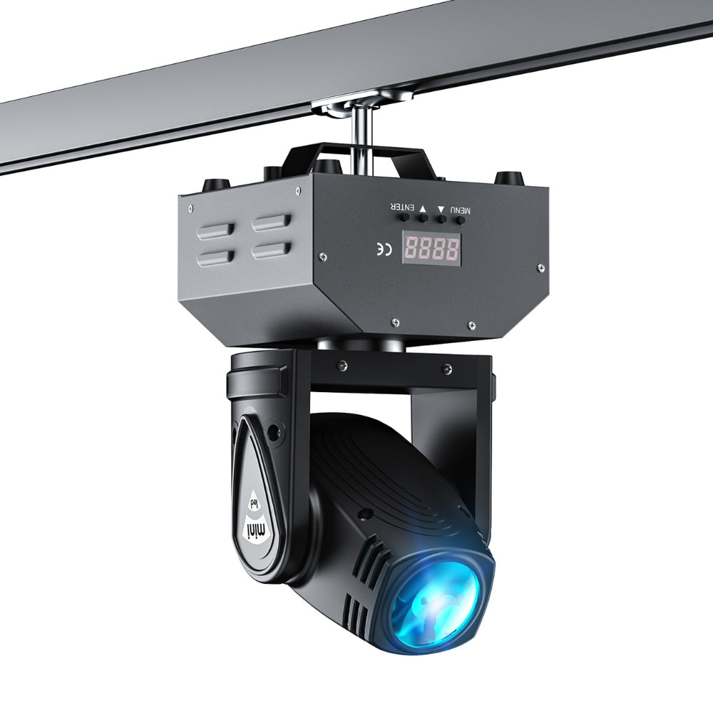 15W Mini LED Moving Head Light DMX512 RGBW Light Beads 4 In 1 Beam Stage Light