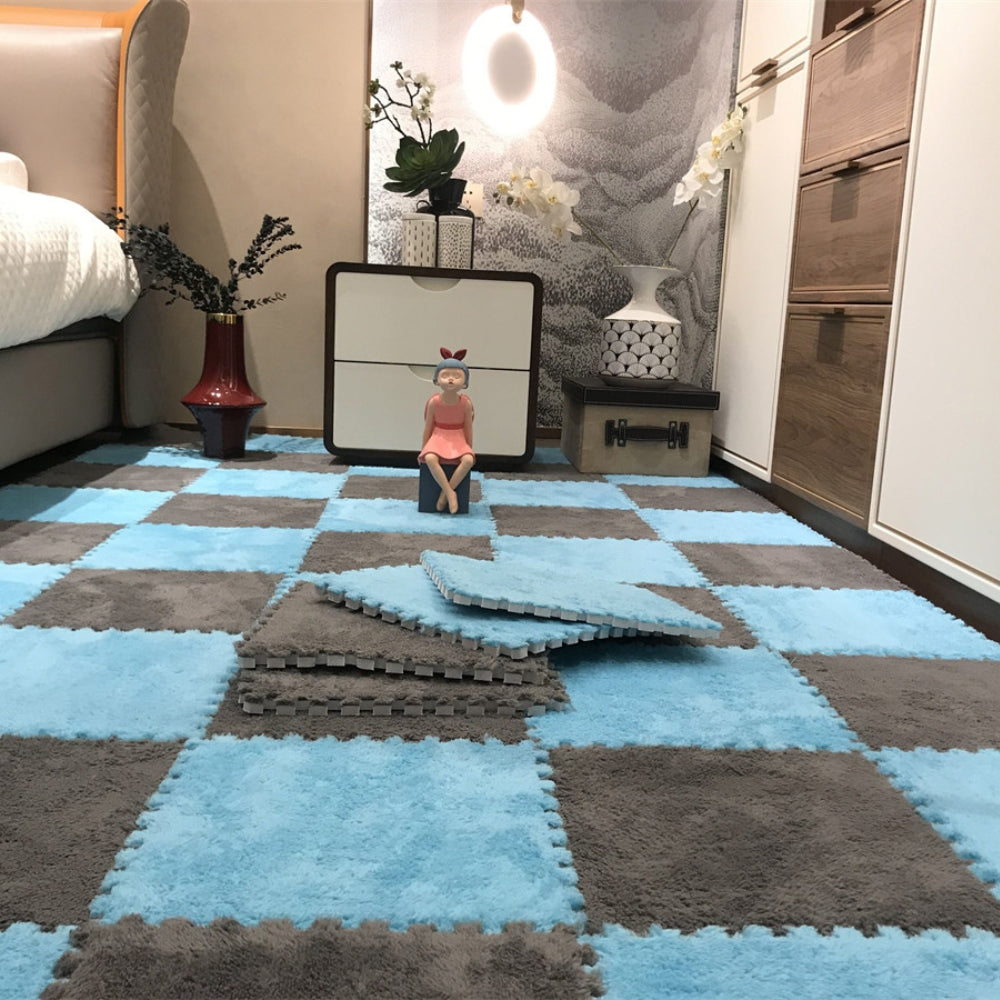 Soft Plush Children's Mat Baby Play Mat Baby Toys Eva Foam Puzzle Carpet