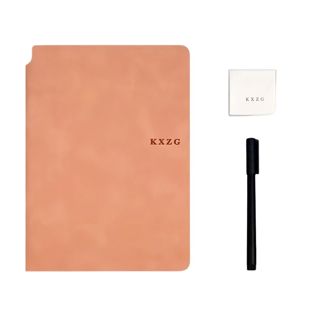 Reusable Whiteboard Notebook Set with Pen, Cloth, and Planner