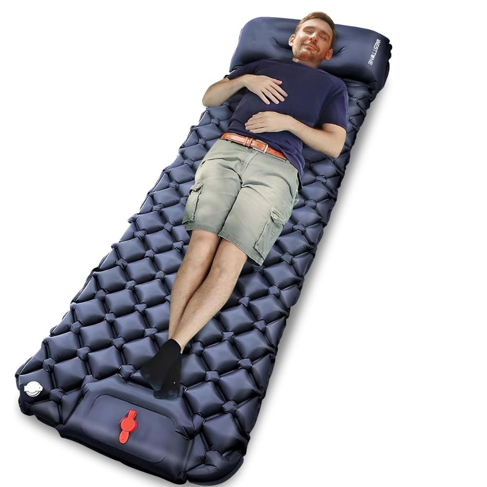 Ultralight Inflatable Camping Mattress - Built-in Pump