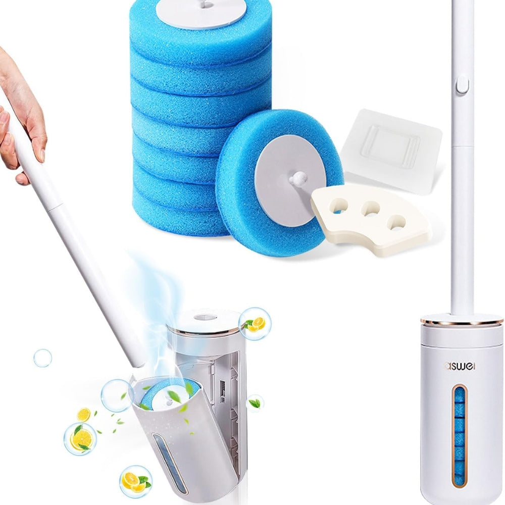 Disposable Toilet Brush Wall mounted Toilet Cleaner Replacement Head Cleaning Tool