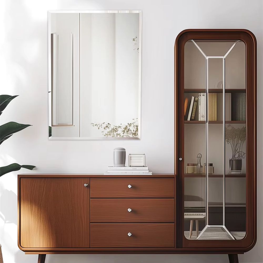 Rectangular Bathroom Mirror Shatter-proof Minimalist Design
