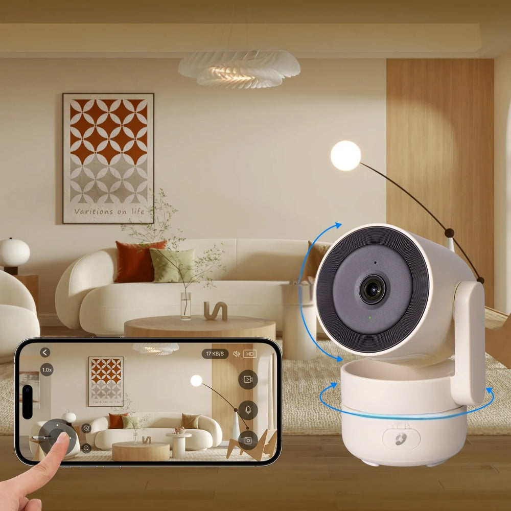 Smart Security Camera 4MP HD Infrared Night Vision Motion Sound Detection