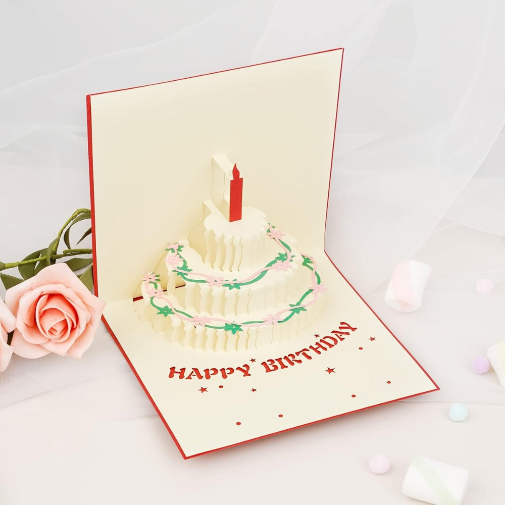 3D Light Music Birthday Card Creative Greeting Card