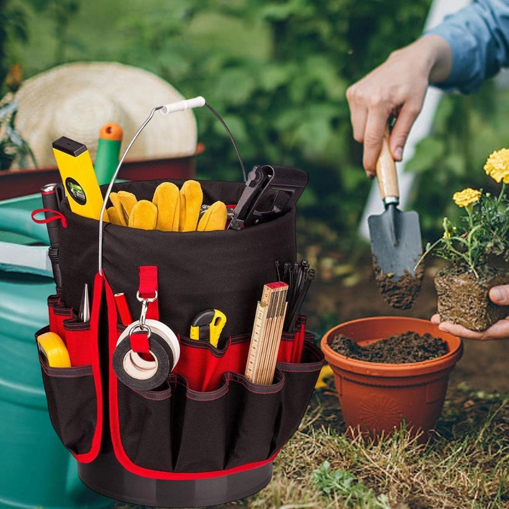 Bucket Organizer Pouch Storage Bag 42 Grids Pocket Tool Bag