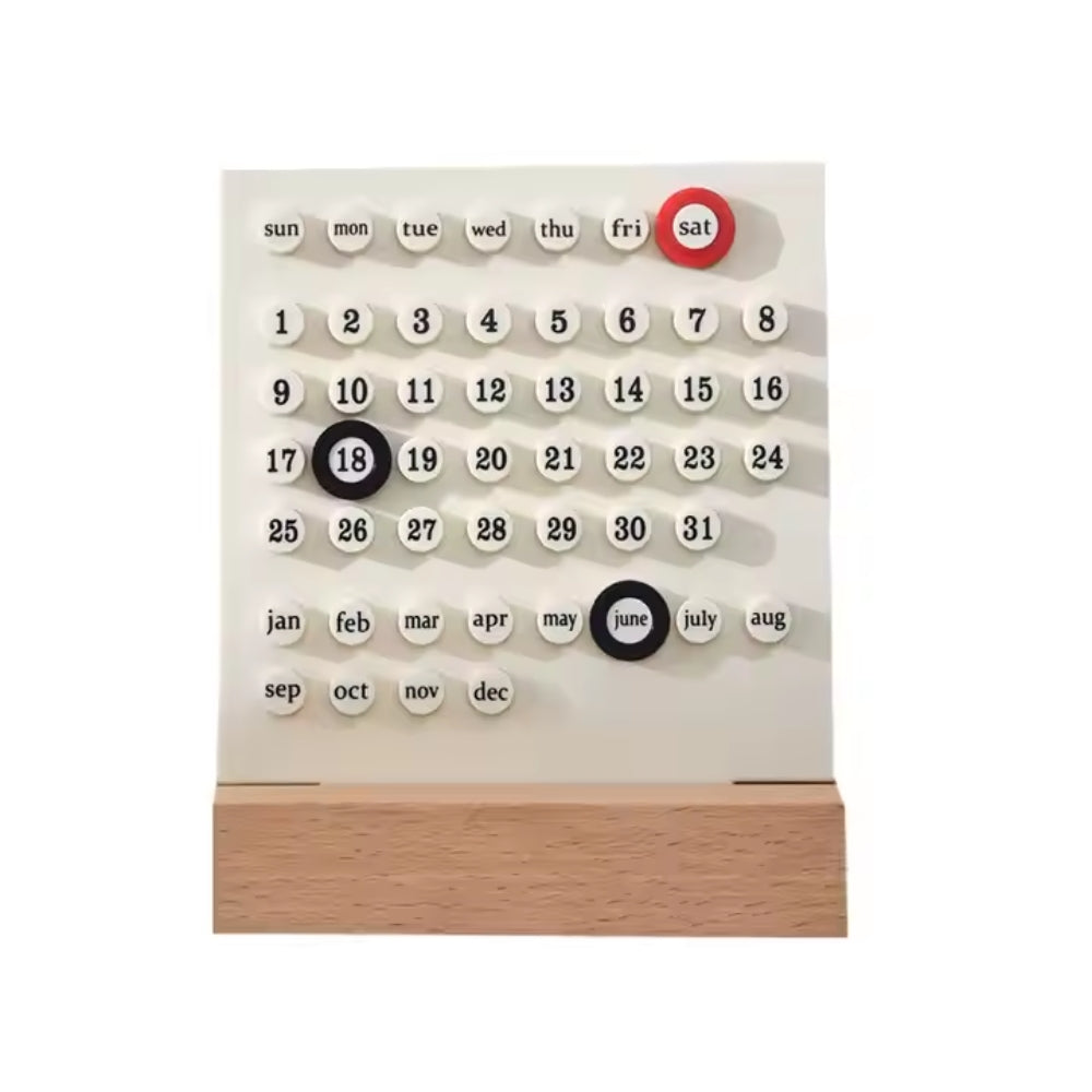 Handmade DIY Calendar with Acrylic Wooden Base