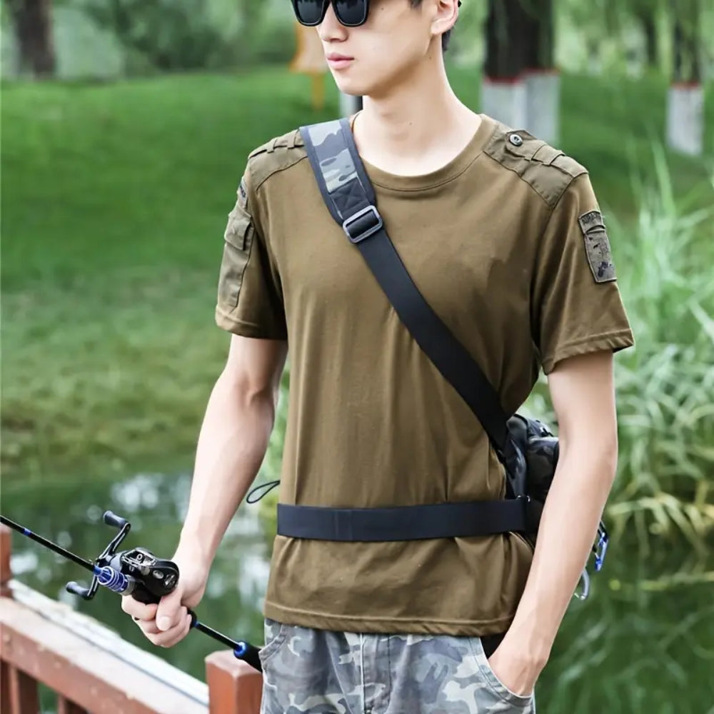 Fishing Tackle Backpack with Rod Holder and Gear Storage