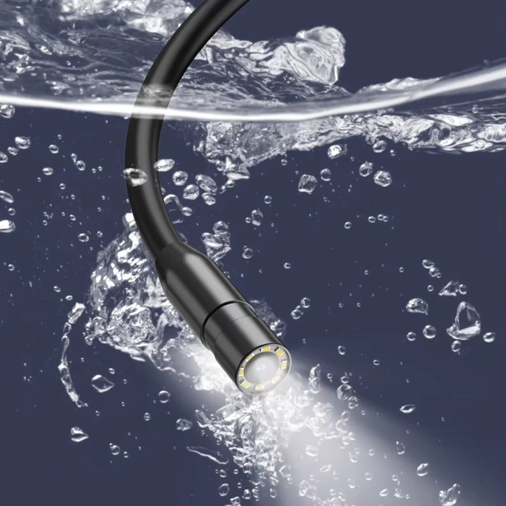 Industrial Endoscope Camera with HD Screen and Waterproof Inspection Probe