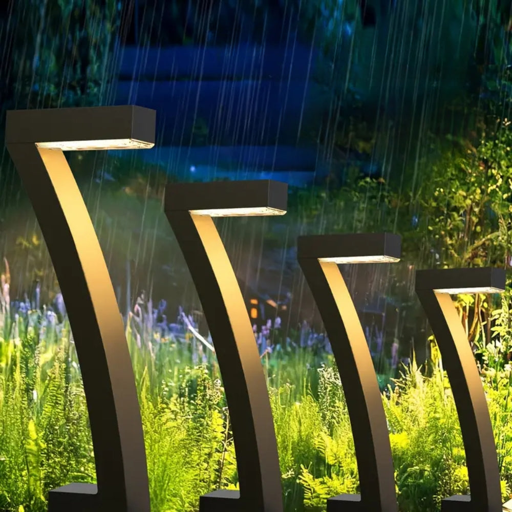 7 Shape Solar LED Garden Lights for Outdoor Pathway and Yard Decoration
