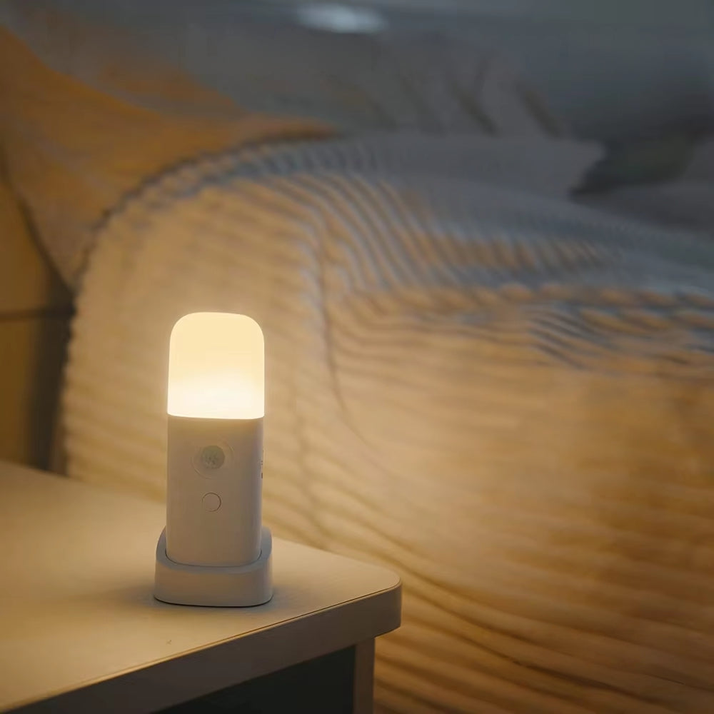 LED Motion Sensor Night Light USB Rechargeable and Dimmable