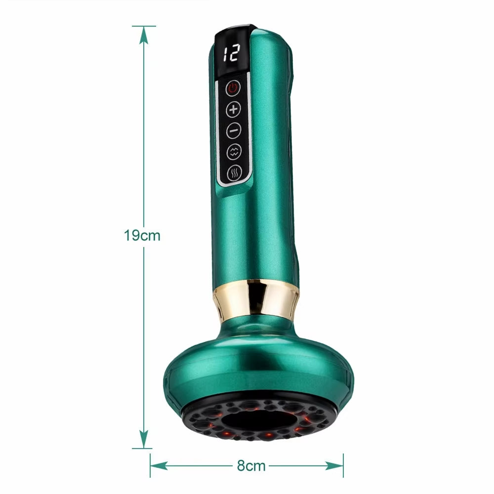 Electric Cupping Massager with Vacuum Suction and Infrared Heat