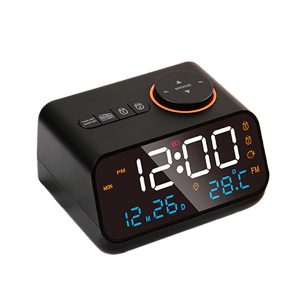 Digital Alarm Clock with FM Radio and Temperature
