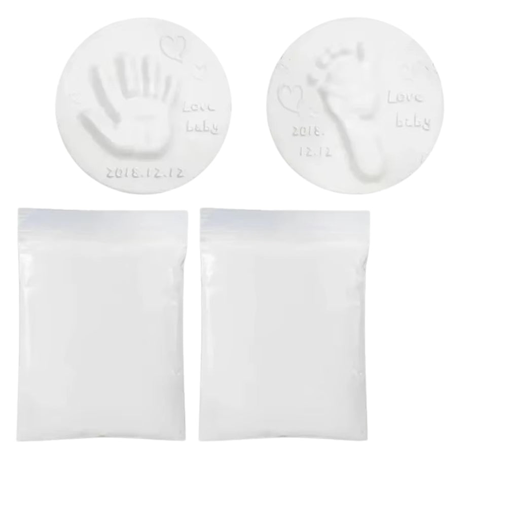DIY Baby Hand and Footprint Clay Imprint