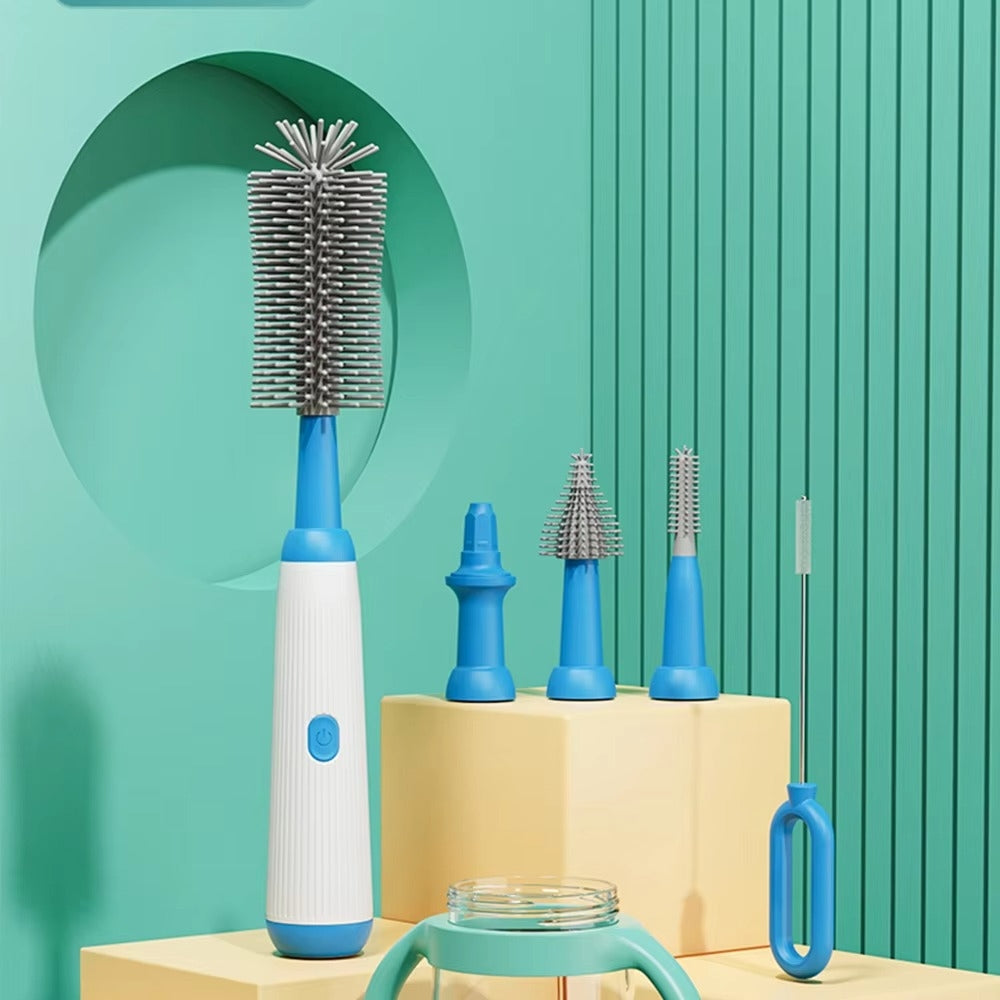 Multipurpose Silicone Cordless Infants Baby Bottle Brushes