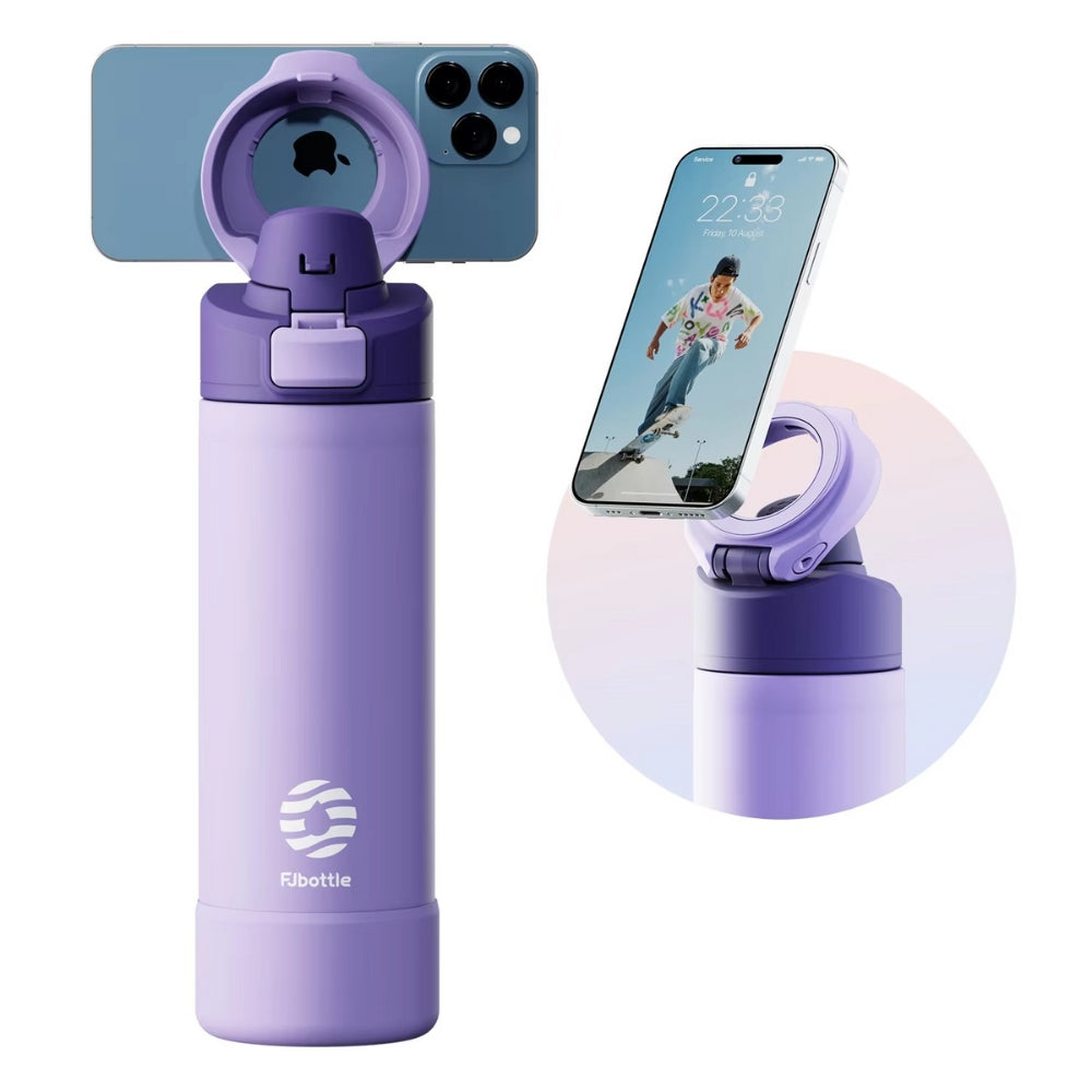 950ml Magnetic Lid Insulated Water Bottle Phone Mount Thermal Outdoor