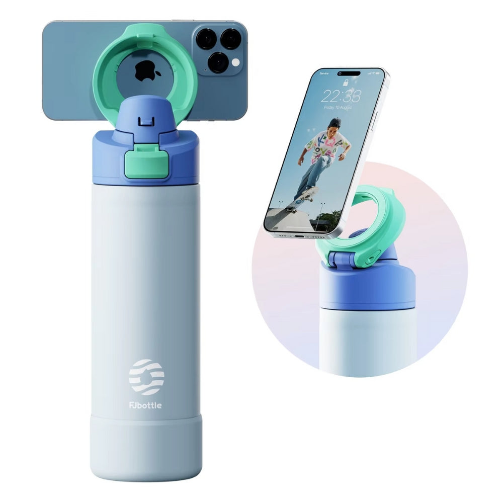 950ml Magnetic Lid Insulated Water Bottle Phone Mount Thermal Outdoor