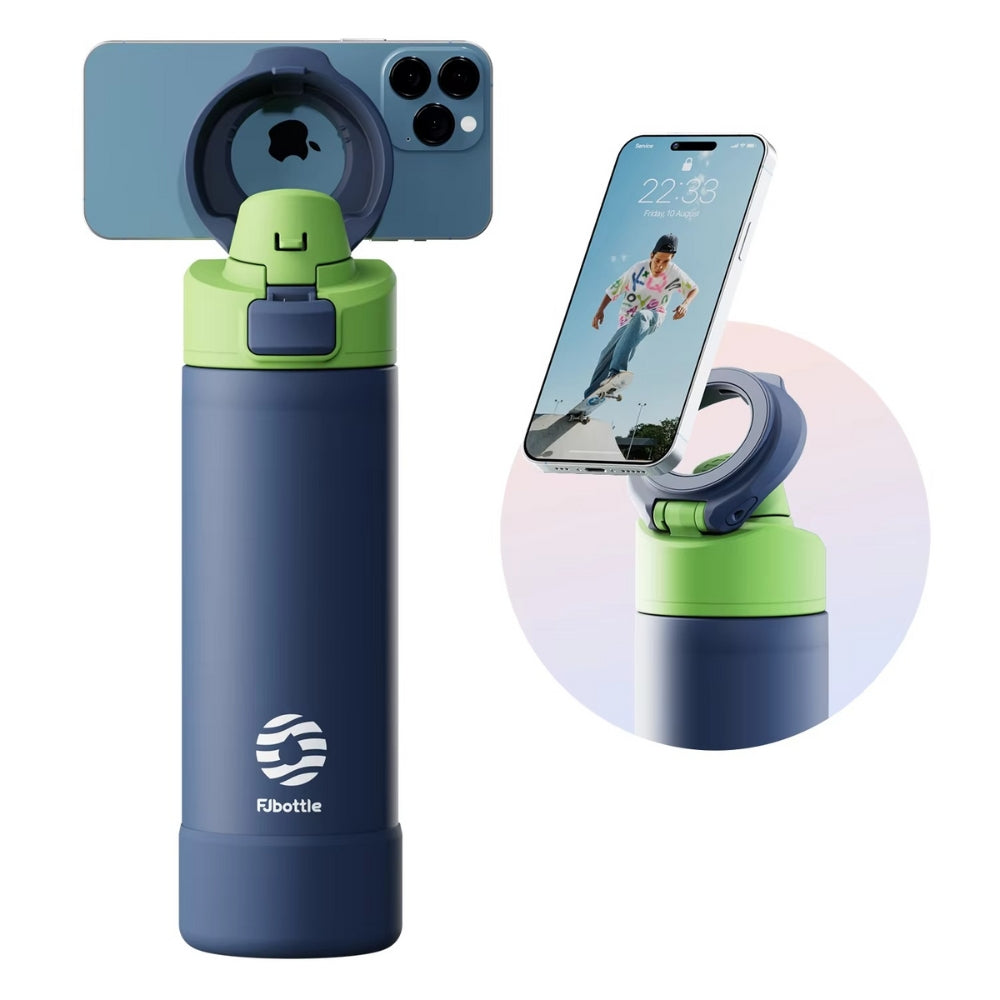 950ml Magnetic Lid Insulated Water Bottle Phone Mount Thermal Outdoor