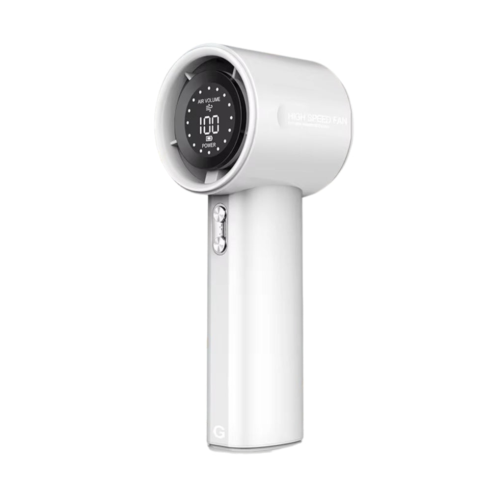 Rechargeable Portable Mini Fan with 100 Speed Digital Display