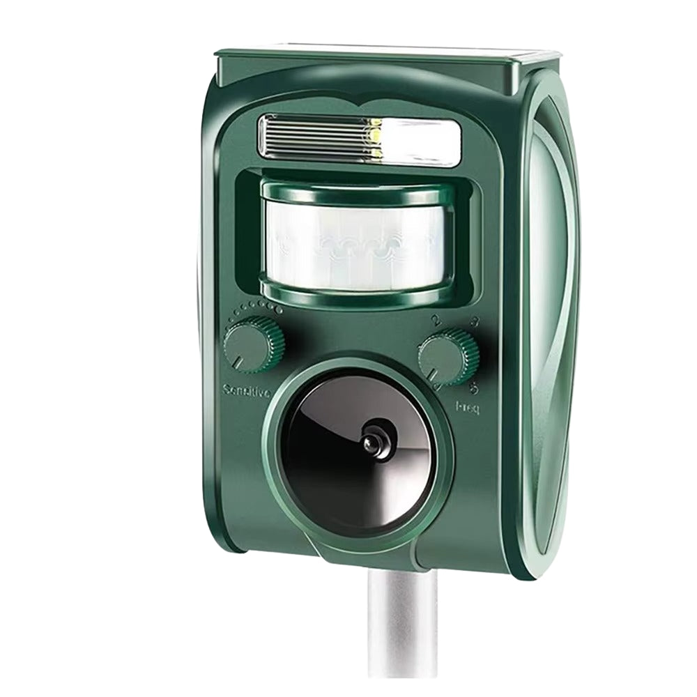 Solar Ultrasonic Pest Repellent PIR Sensor 6-8M Adjustable