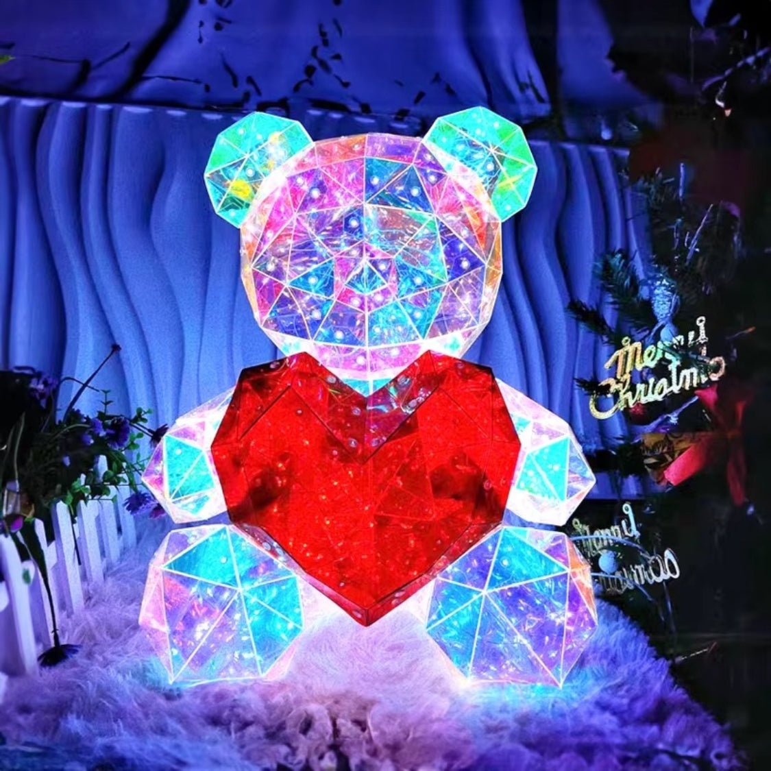 30cm LED Rose Teddy Bear