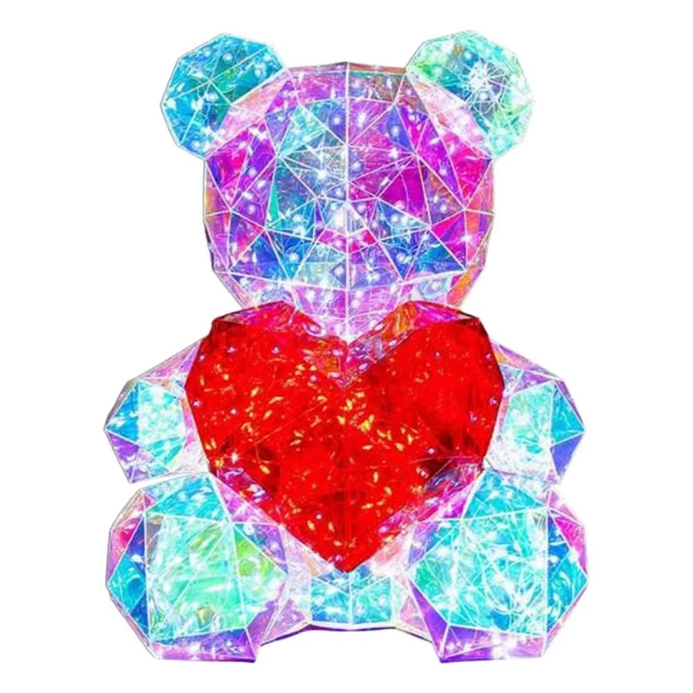 30cm LED Rose Teddy Bear