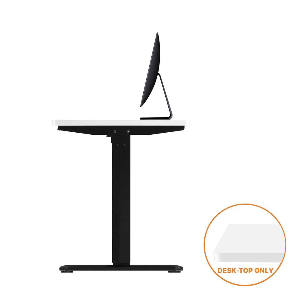 120cm Standing Desk Board with Drilled Hole White