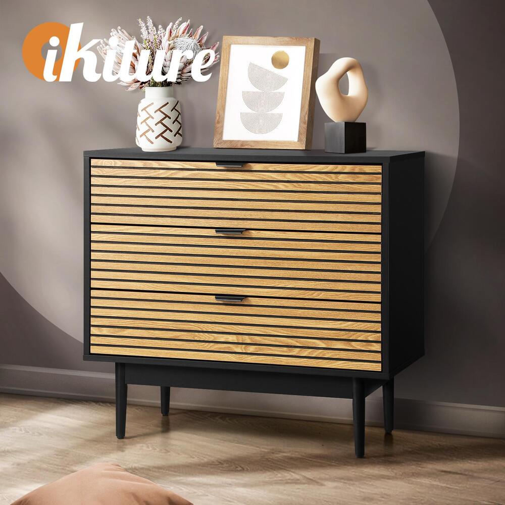 Chest of Drawers 3-Drawer Dresser Table Lowboy