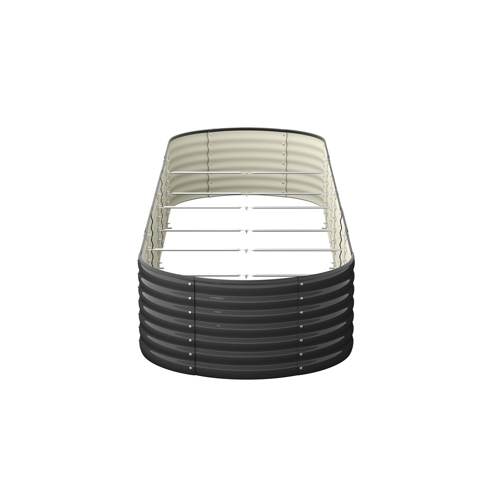 Oval Raised Garden Bed Galvanized Steel