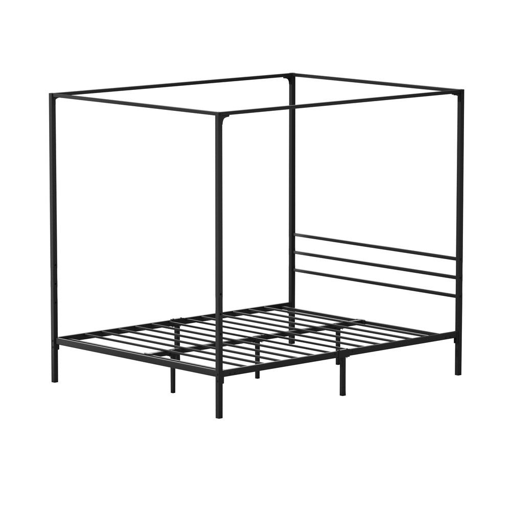 Metal Canopy Bed Frame Queen Size Platform