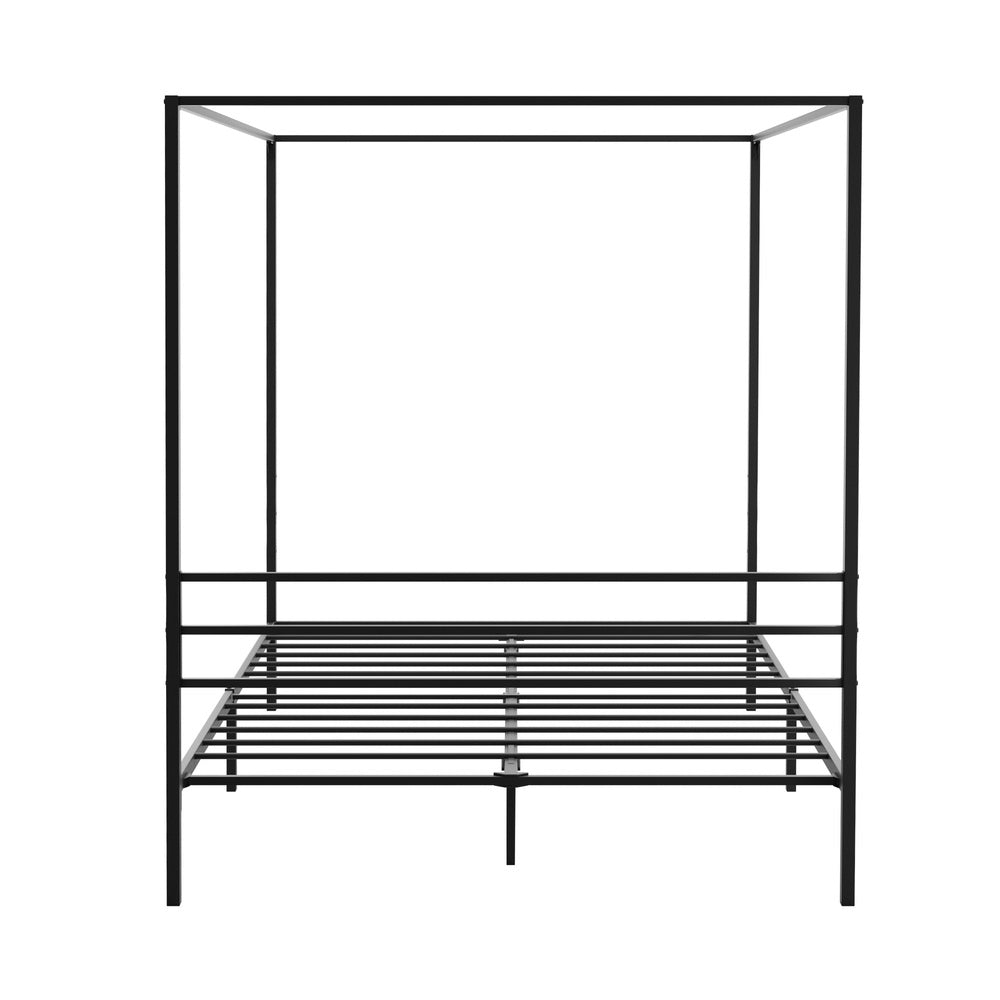 Metal Canopy Bed Frame Queen Size Platform