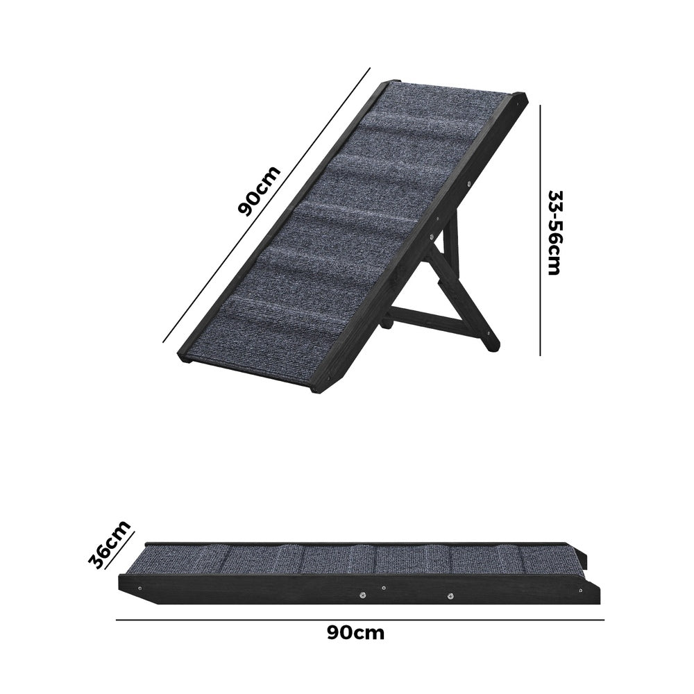 Adjustable Height Foldable Dog Pet Ramp 90cm
