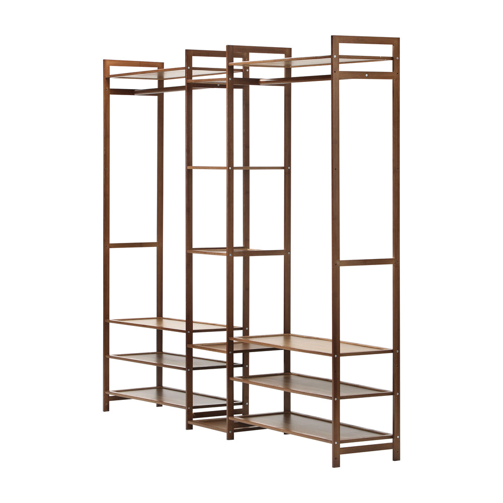 Open Wardrobe Organizer with 13 Display Shelves
