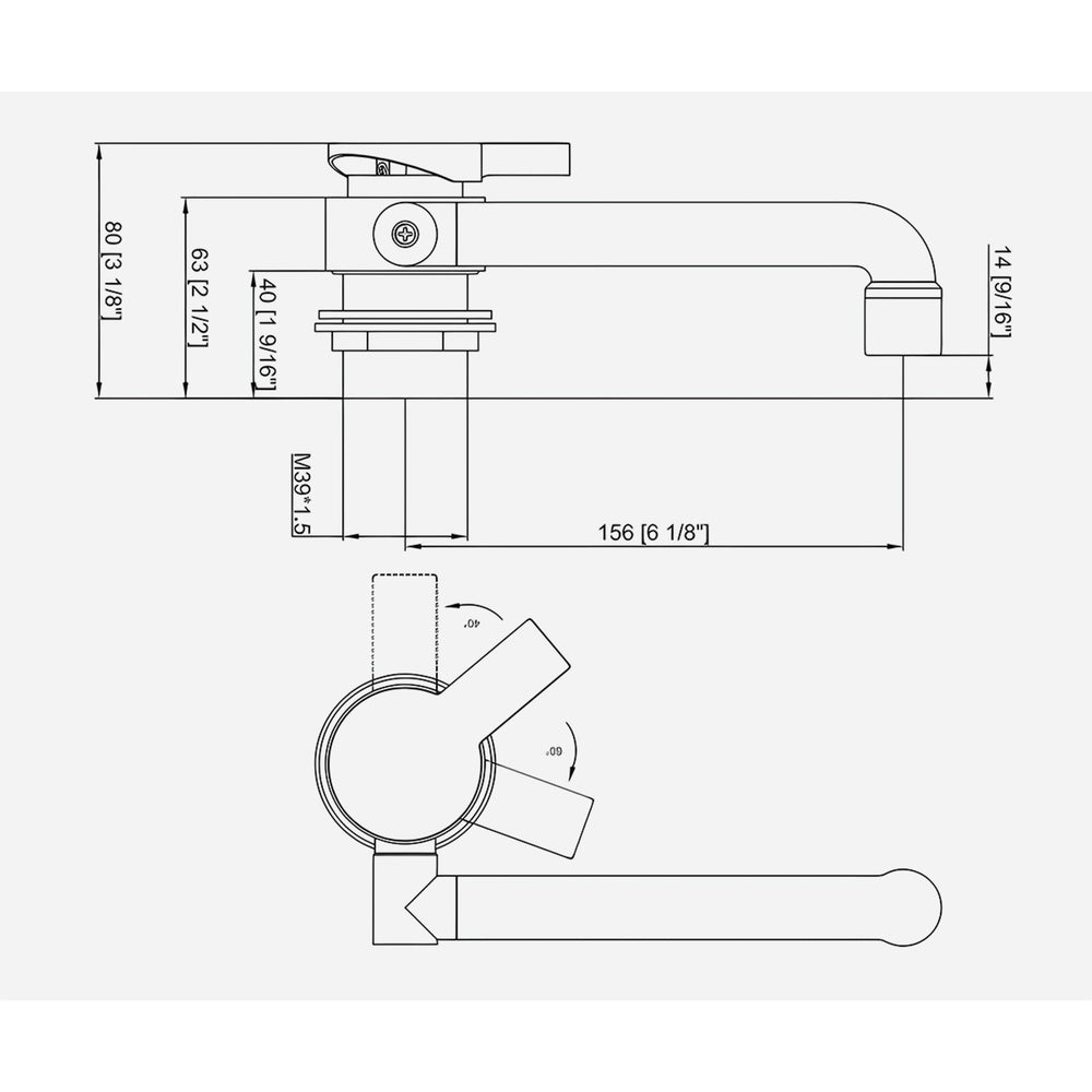 Caravan Kitchen Mixer Tap Foldable Swivel Faucet
