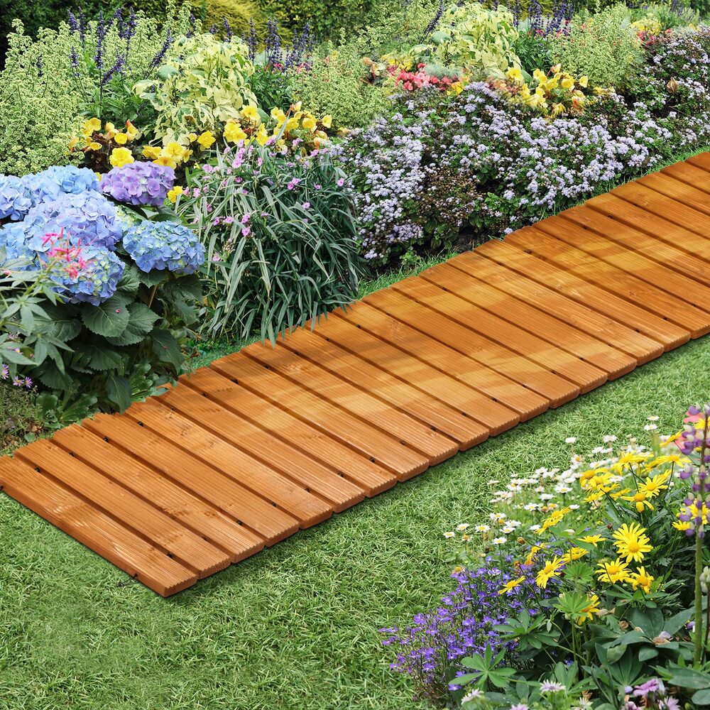 Wooden Garden Pathway Roll-Out 8ft Straight