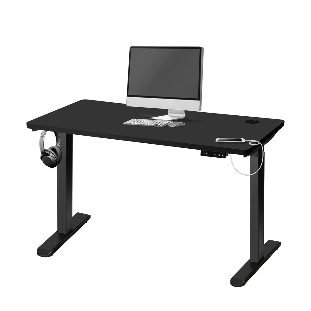 Dual Motor Adjustable Standing Desk 140cm Black