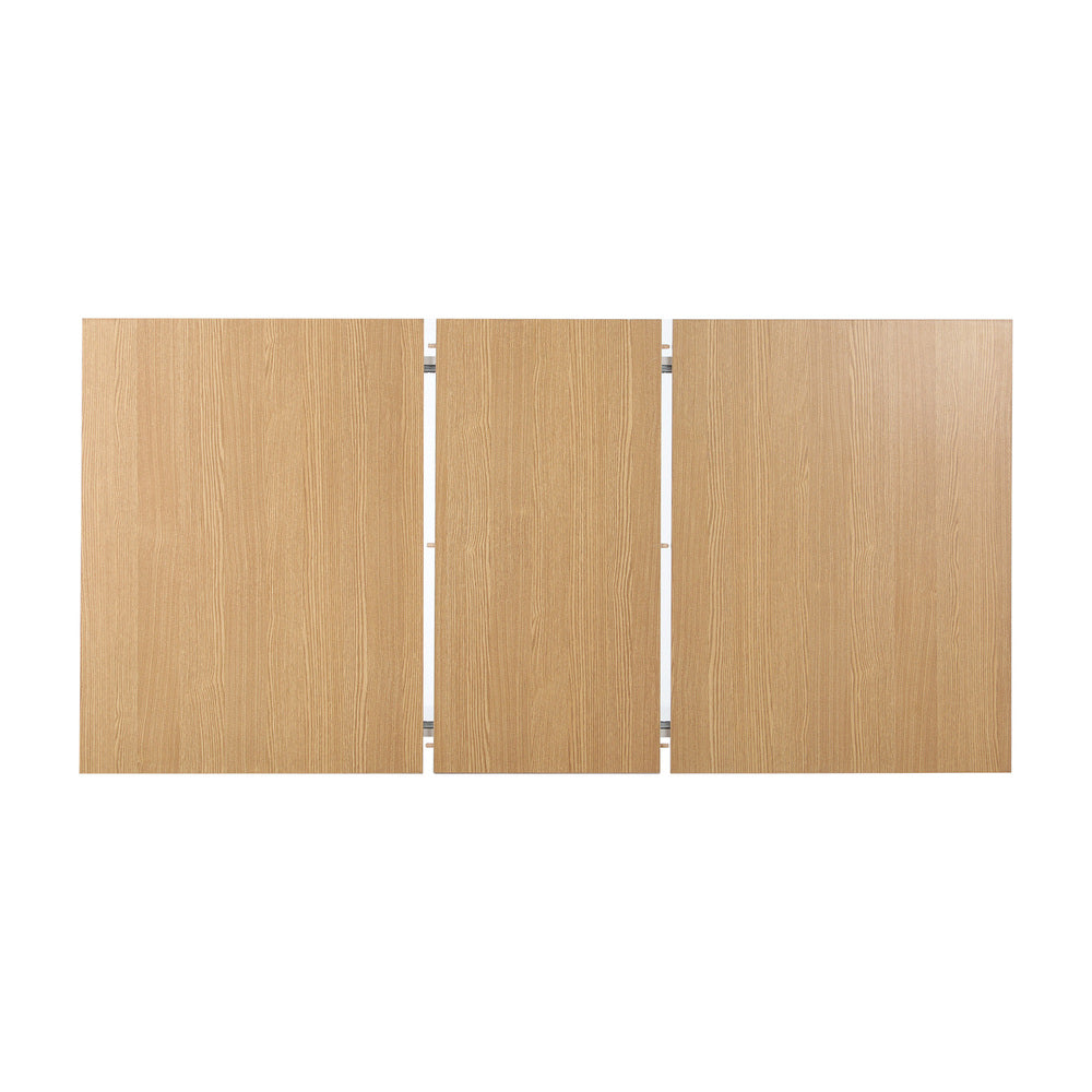 Extendable Wooden and White Dining Table 160cm