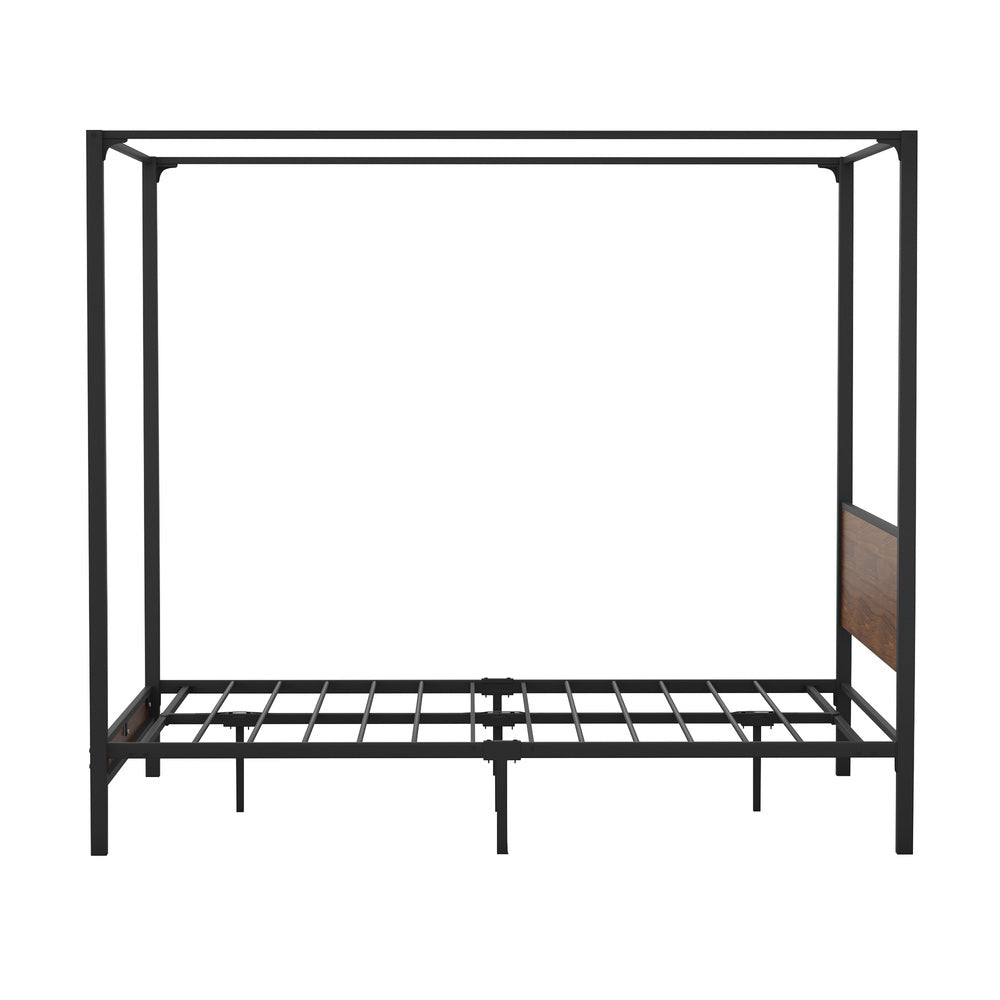 Double Size Metal Canopy Bed Frame Platform