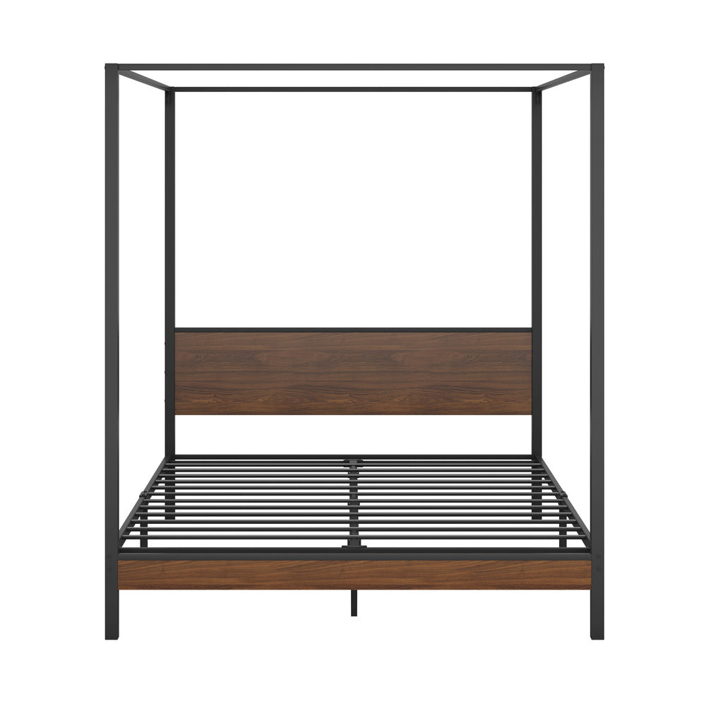 Double Size Metal Canopy Bed Frame Platform