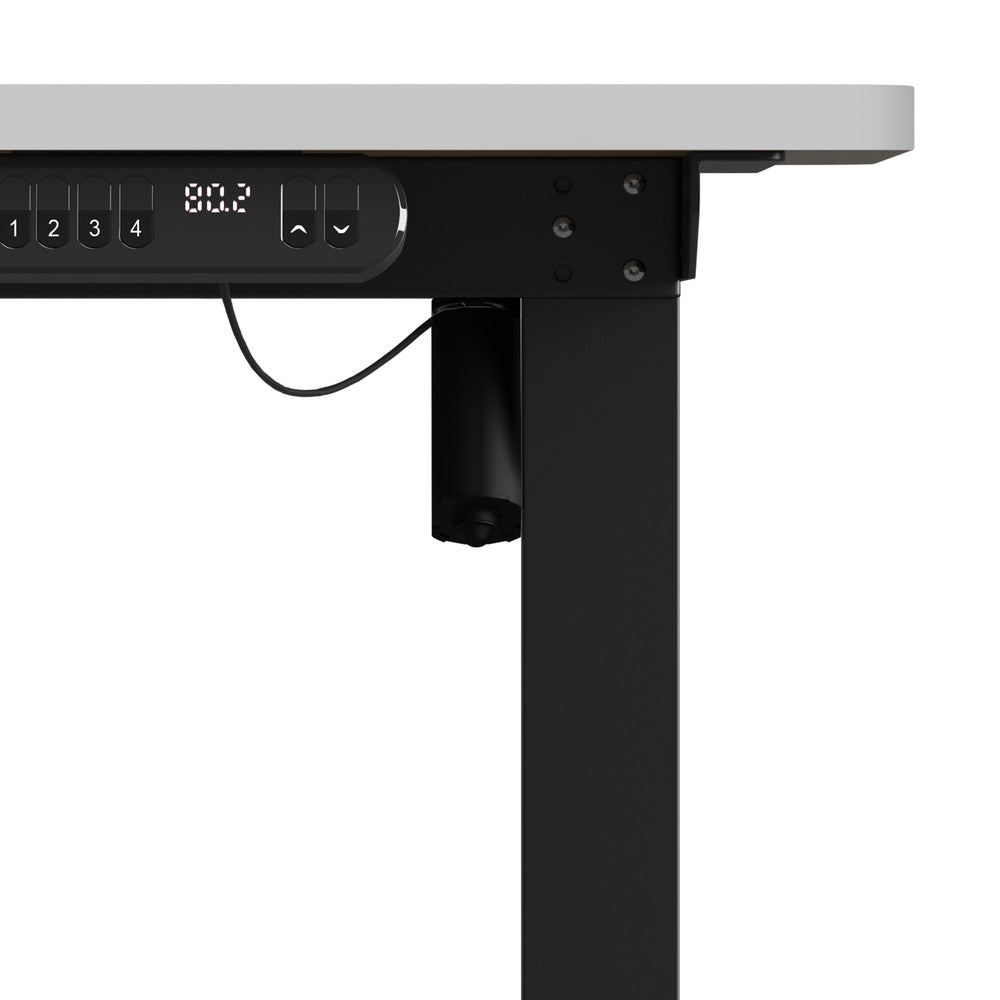 Electric Standing Desk 120CM with Single Motor Black and White