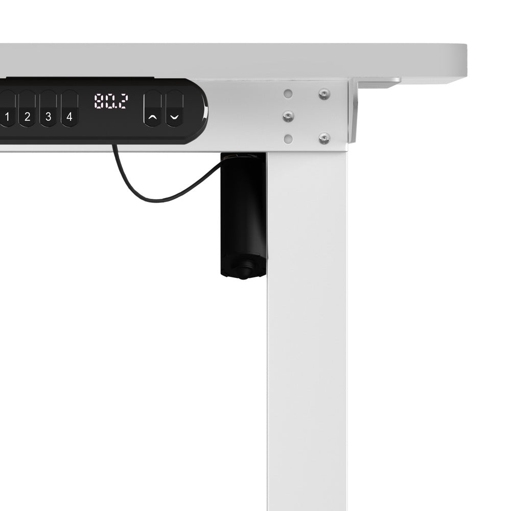 Electric Standing Desk 120CM with Single Motor White