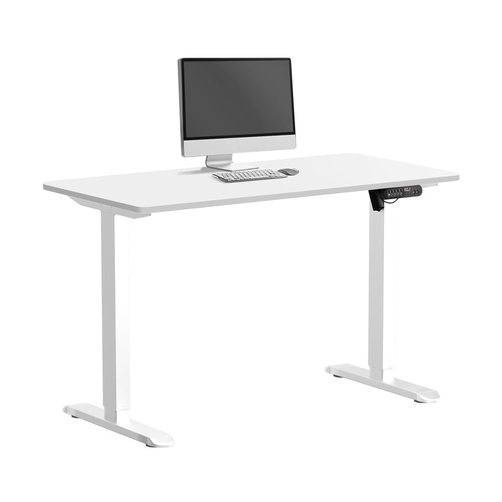 Electric Standing Desk 120CM with Single Motor White