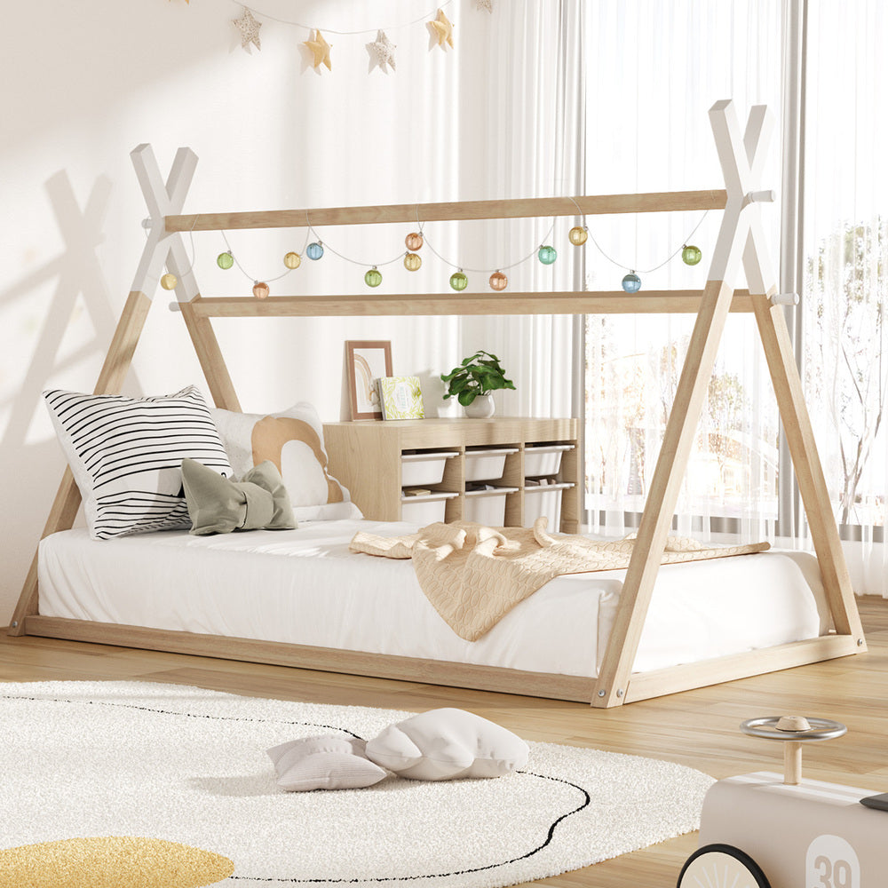 Kids King Single Size Wooden Bed Frame