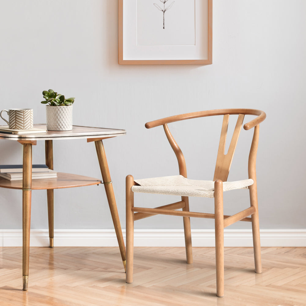 Wooden Hans Wegner Wishbone Dining Chair